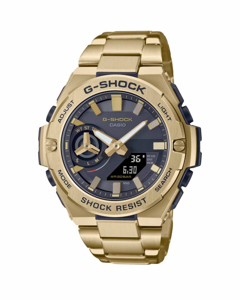 ساعت مچی مردانه کاسیو جیشاک طلاییCASIO G-SHOCK GST-B500GD-9A
