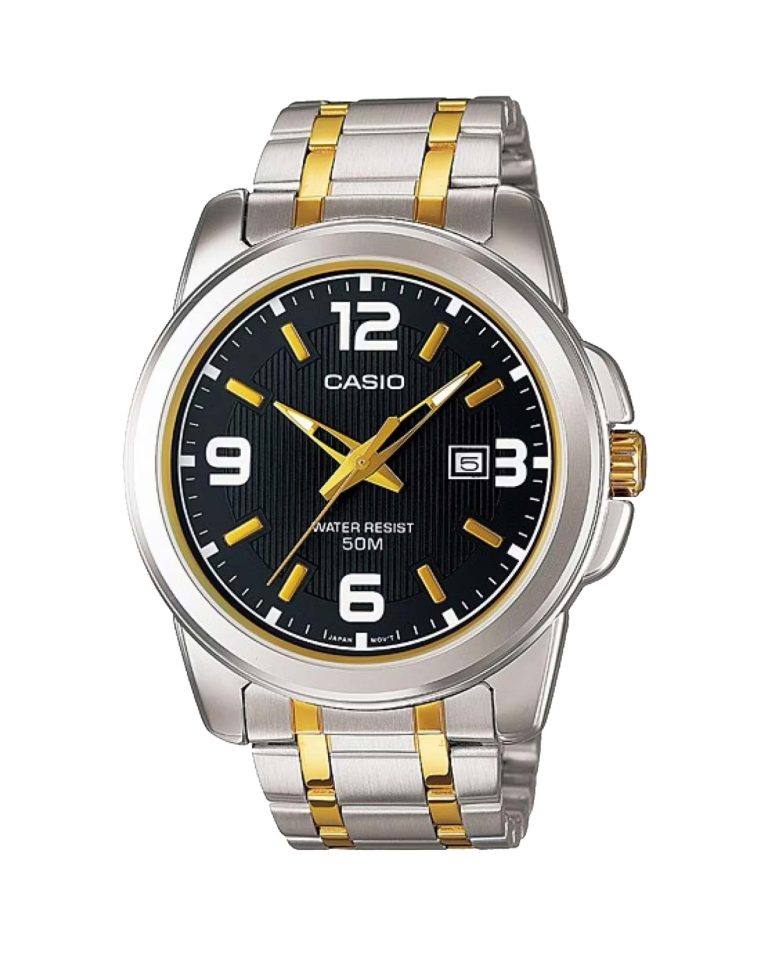 ساعت مچی عقربه ای مردانه کاسیو ضد آب CASIO MTP-1314SG-1AV