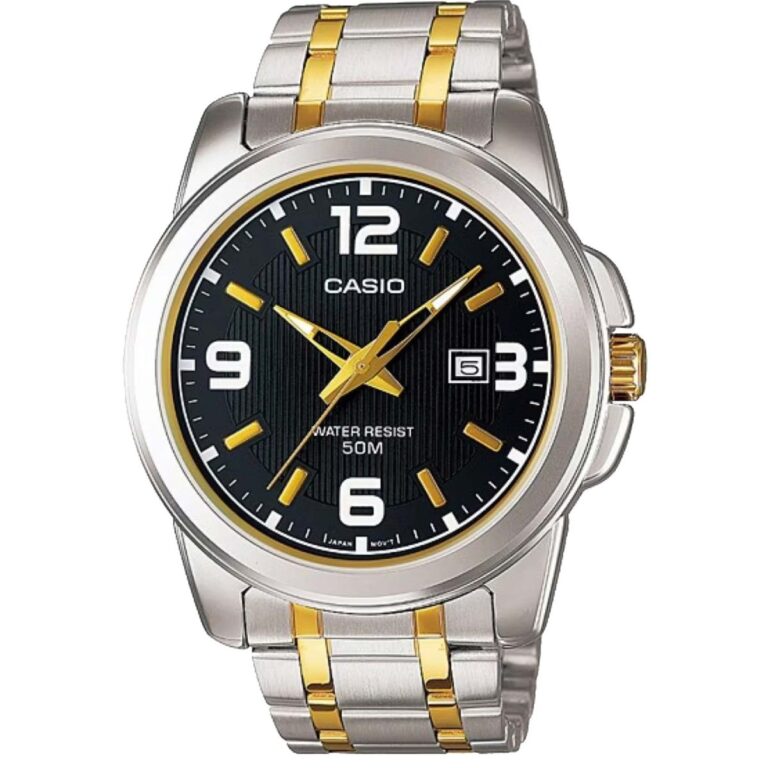 ساعت مچی عقربه ای مردانه کاسیو ضد آب CASIO MTP-1314SG-1AV