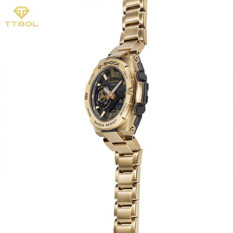 ساعت مچی مردانه جیشاک بند فلزی G-SHOCK GST-B500GD-9A