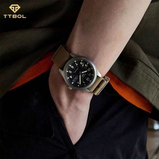 ساعت مچی اتومات مردانه سیکو 5 بند برزنتی SEIKO 5 SRPG35K1