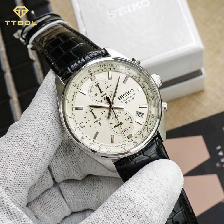 ساعت مچی مردانه سیکو بند چرم SEIKO SSB383P1