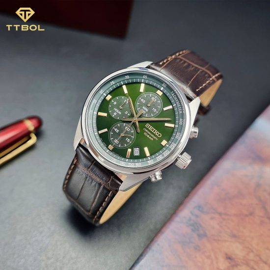 ساعت مچی مردانه سیکو صفحه سبز SEIKO SSB385P1