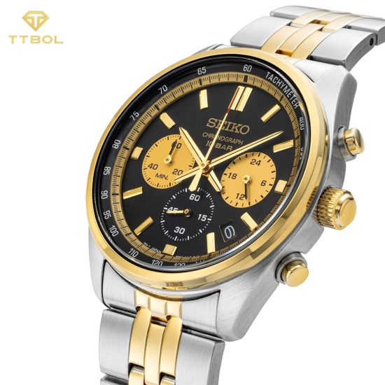 ساعت مچی مردانه سیکو طلایی SEIKO SSB430P1