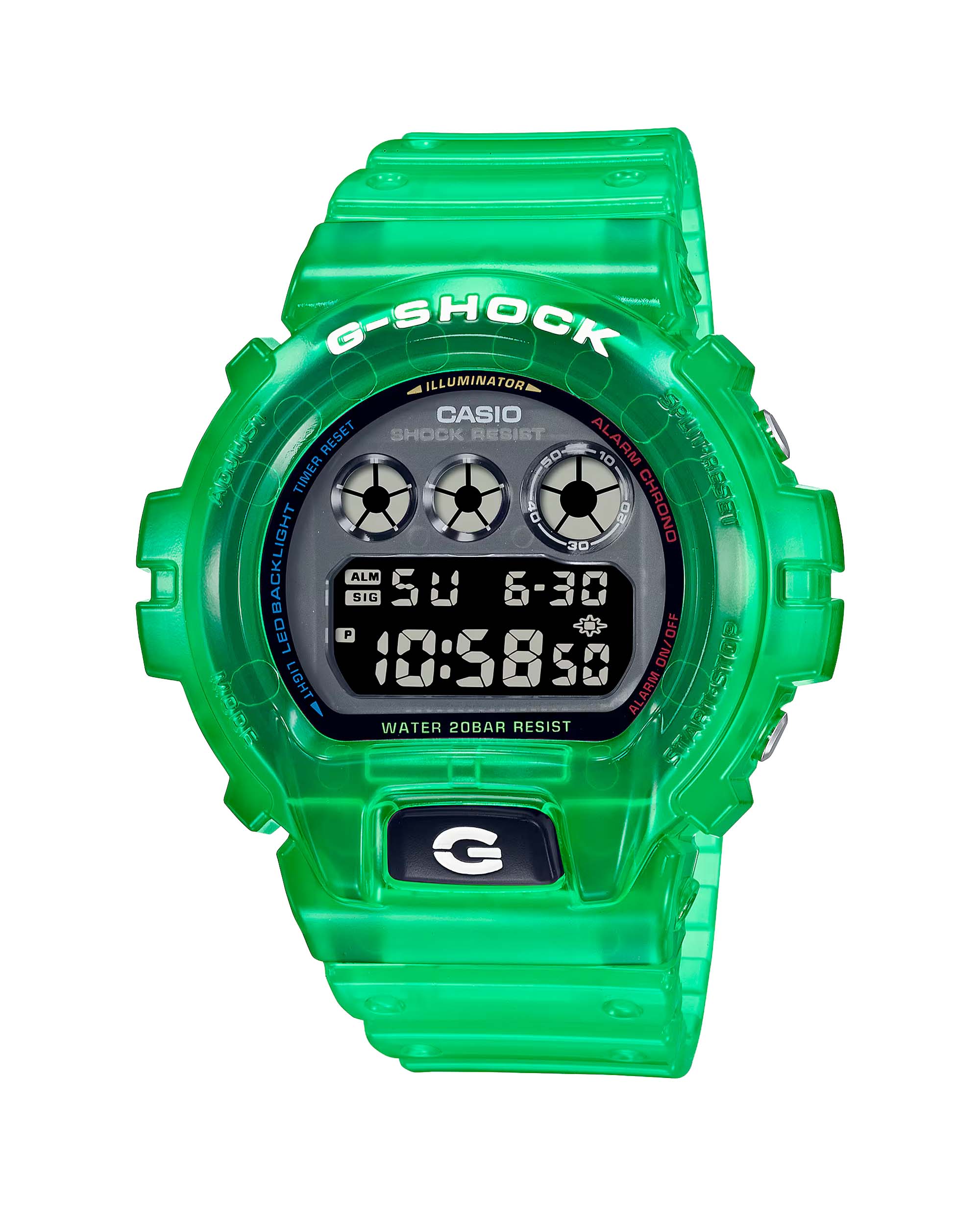 DW-6900JT-3 ساعت مچی مردانه کاسیو لاین جیشاک سبز رنگ CASIO G-SHOCK DW-6900JT-3