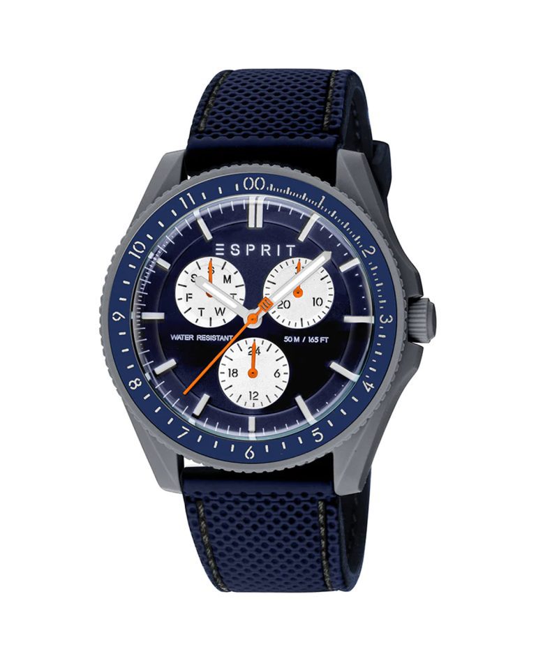 ساعت مچی مردانه/زنانه اسپریت سه موتوره بند سیلیکونی سرمه ای