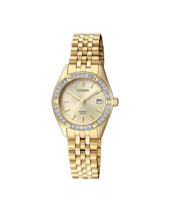 ساعت مچی زنانه سیتیزن نگین دار CITIZEN EU6062-50P