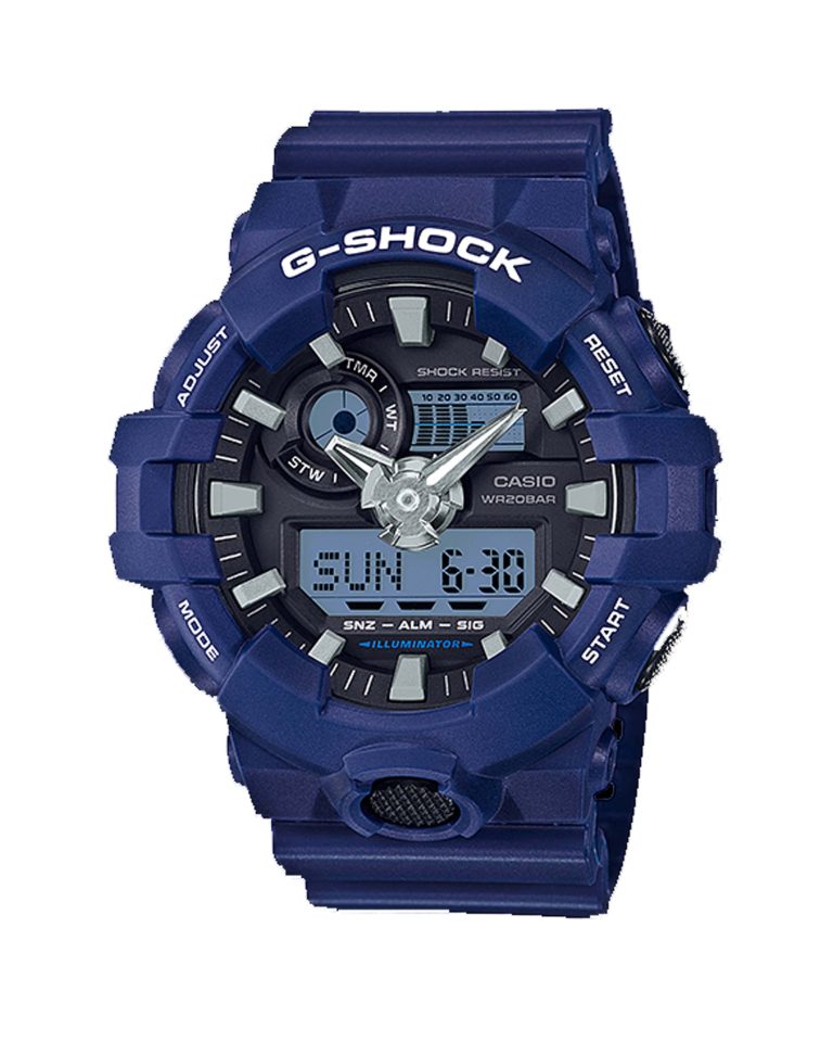 ساعت مچی مردانه کاسیو جیشاک سرمه ای CASIO G-SHOCK GA-700-2A