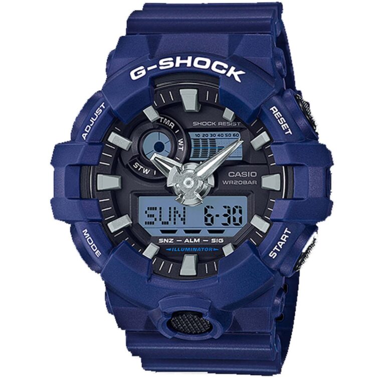 ساعت مچی مردانه کاسیو جیشاک سرمه ای CASIO G-SHOCK GA-700-2A
