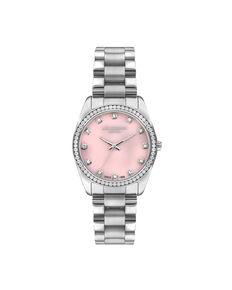 ساعت مچی زنانه لی کوپر صحفه صورتی LEE COOPER LC07478.380