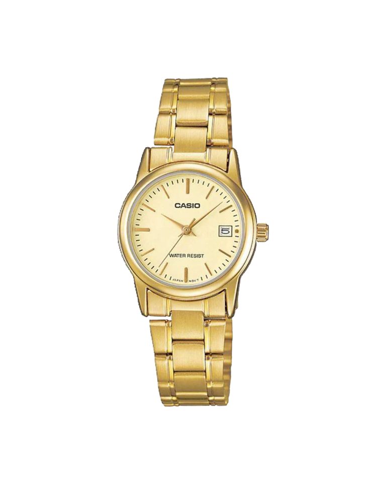 ساعت مچی زنانه طلایی کاسیو CASIO LTP-V002G-9A