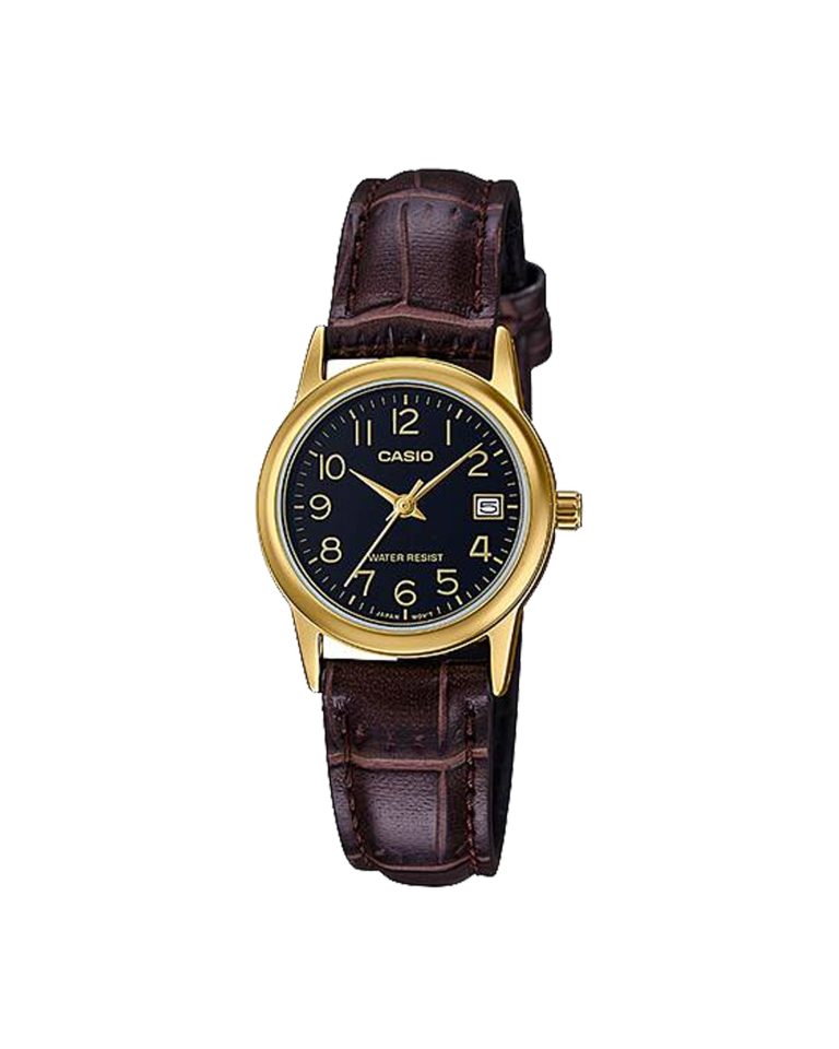 ساعت مچی زنانه کاسیو جنرال بند چرمی CASIO LTP-V002GL-1B