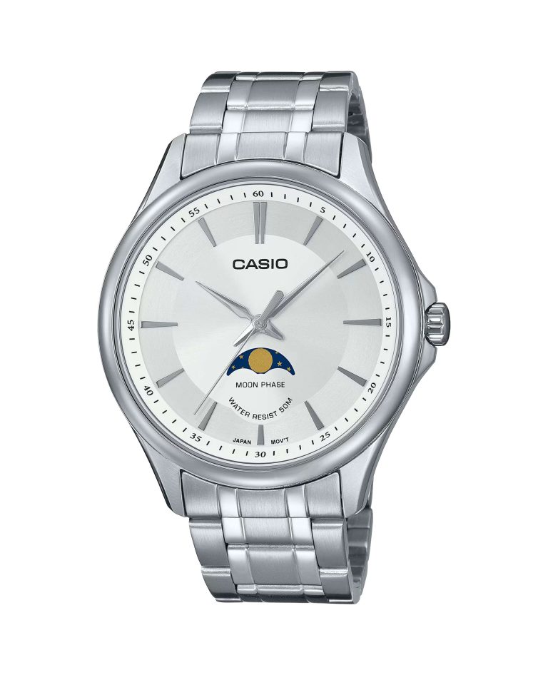 ساعت مچی عقربه ای مردانه کاسیو مون فیز CASIO MTP-M100D-7AV