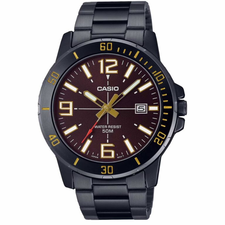 ساعت مچی مردانه کاسیو مشکی CASIO MTP-VD01B-5BV