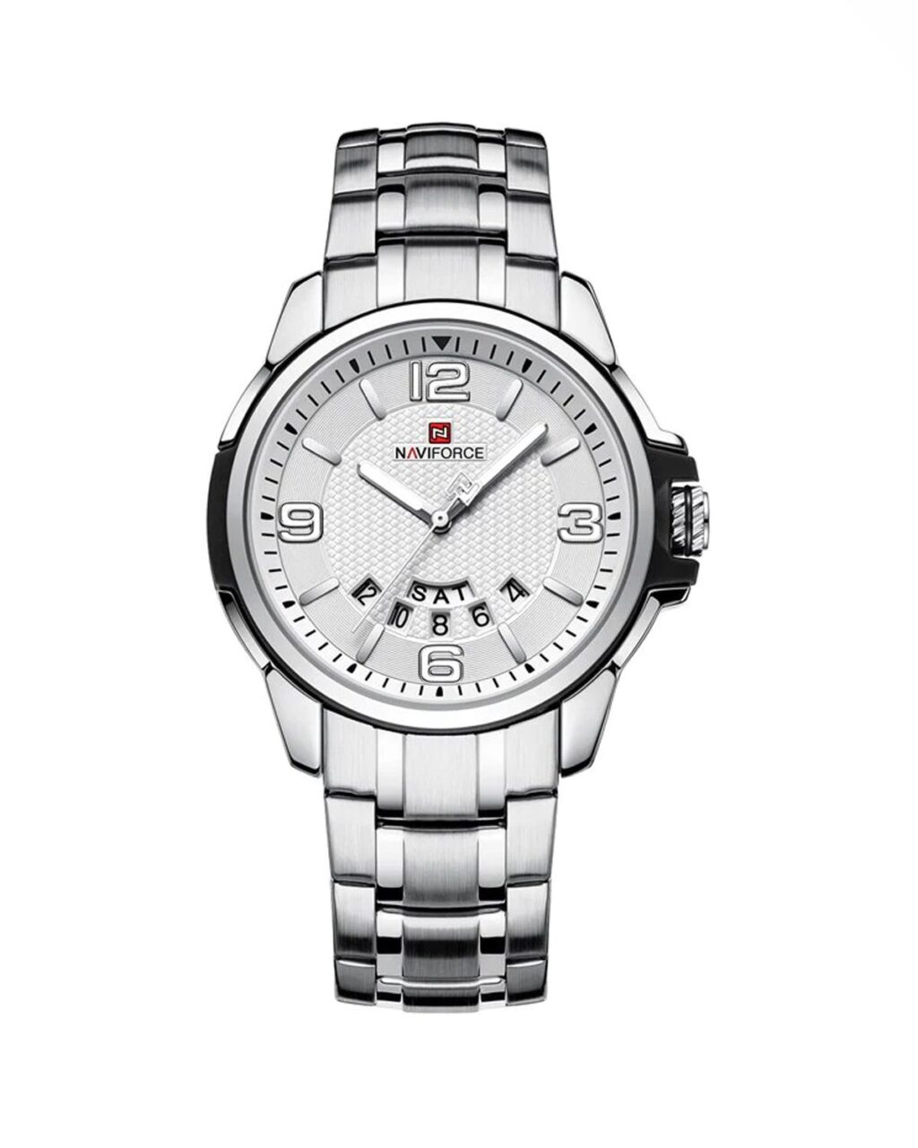 ساعت مچی مردانه ناوی فورس تک موتوره سیلور NAVIFORCE 9215S S/B/W