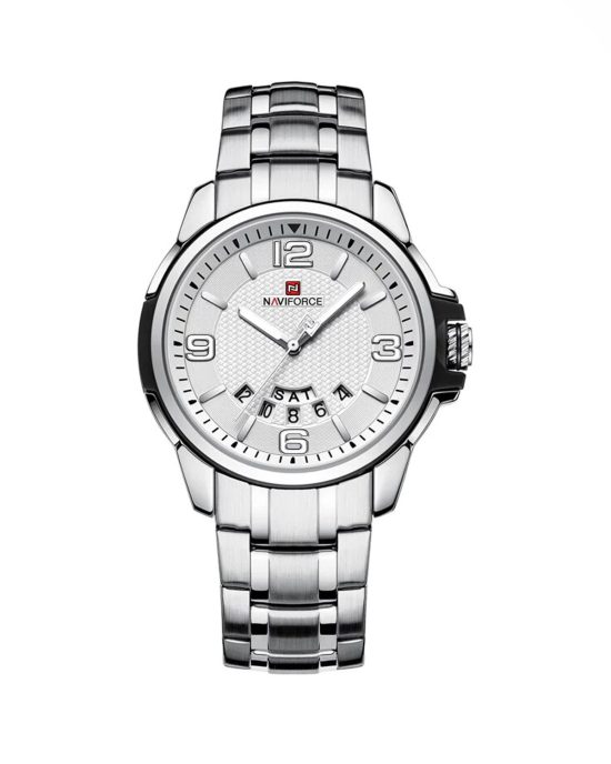 ساعت مچی مردانه ناوی فورس تک موتوره سیلور NAVIFORCE 9215S S/B/W