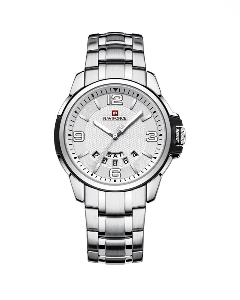 ساعت مچی مردانه ناوی فورس تک موتوره سیلور NAVIFORCE 9215S S/B/W