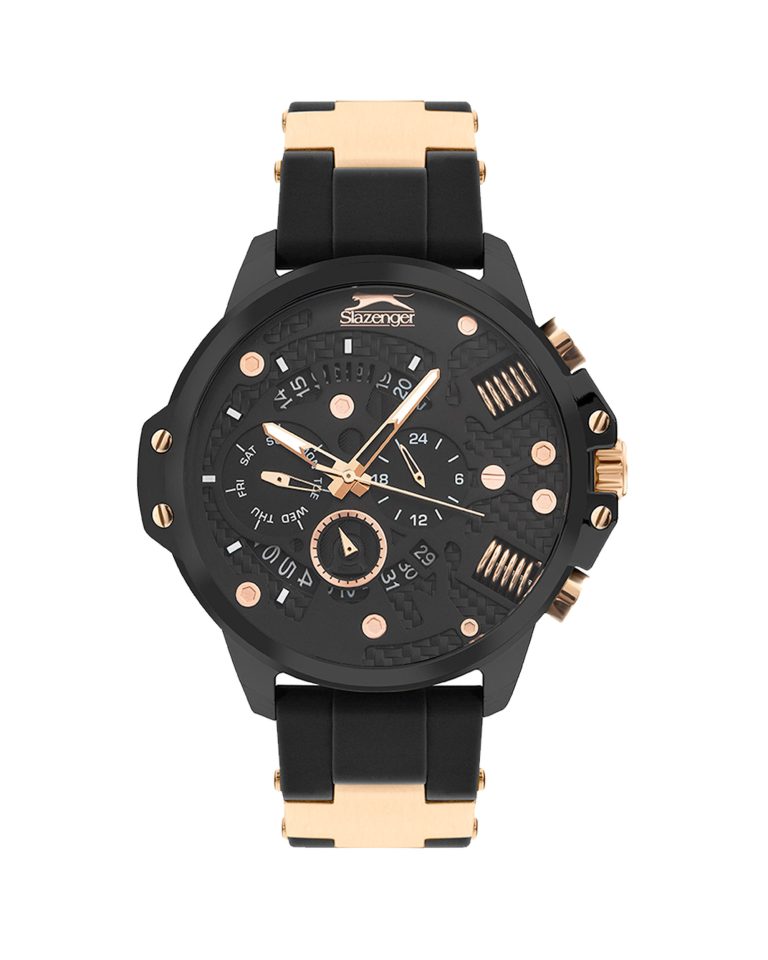 ساعت مچی مردانه اسلازنجر بند سیلیکونی مشکی SL.09.2212.2.03