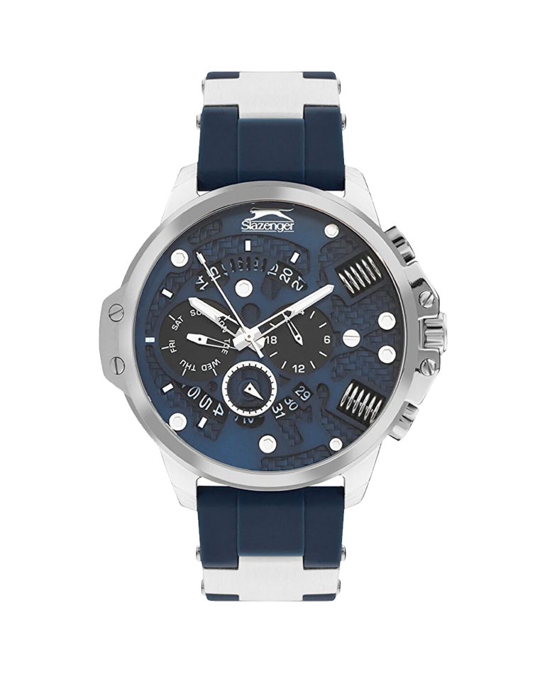 ساعت مچی مردانه اسلازنجر بند سیلیکونی سرمه ای SL.09.2212.2.05