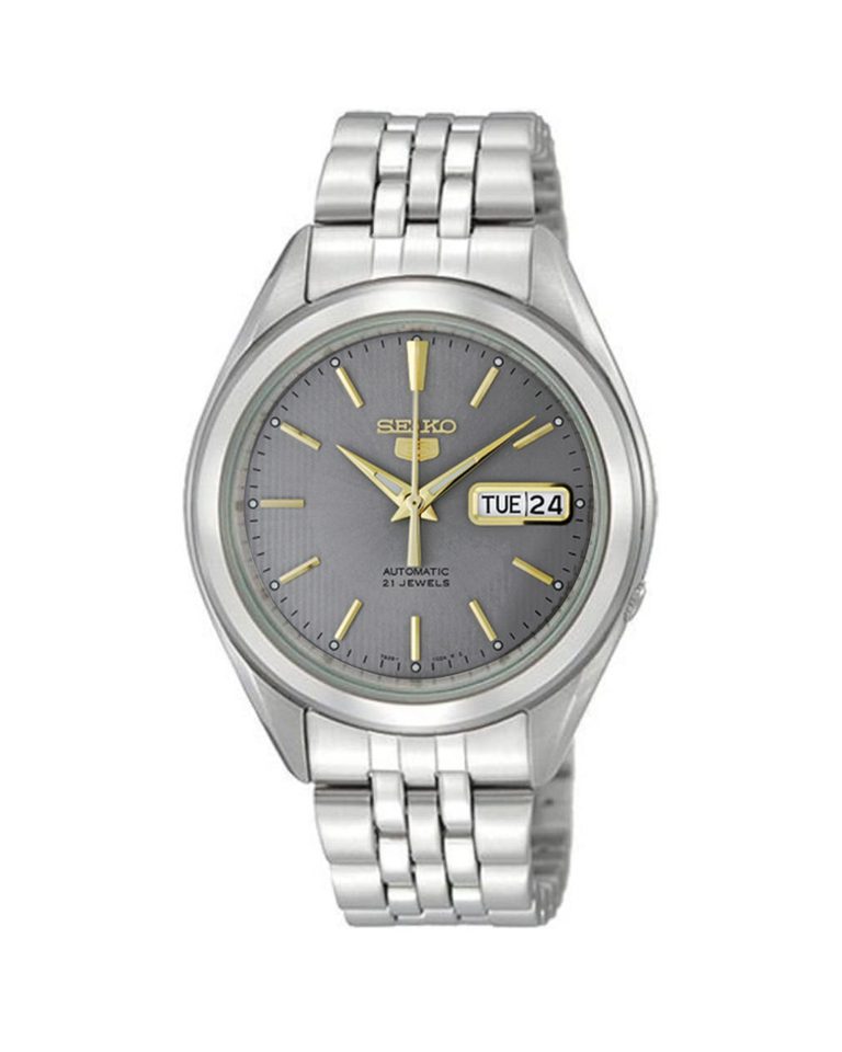 ساعت مچی اتومات مردانه سیکو 5 صفحه طوسی SEIKO 5 SNKL19K1S