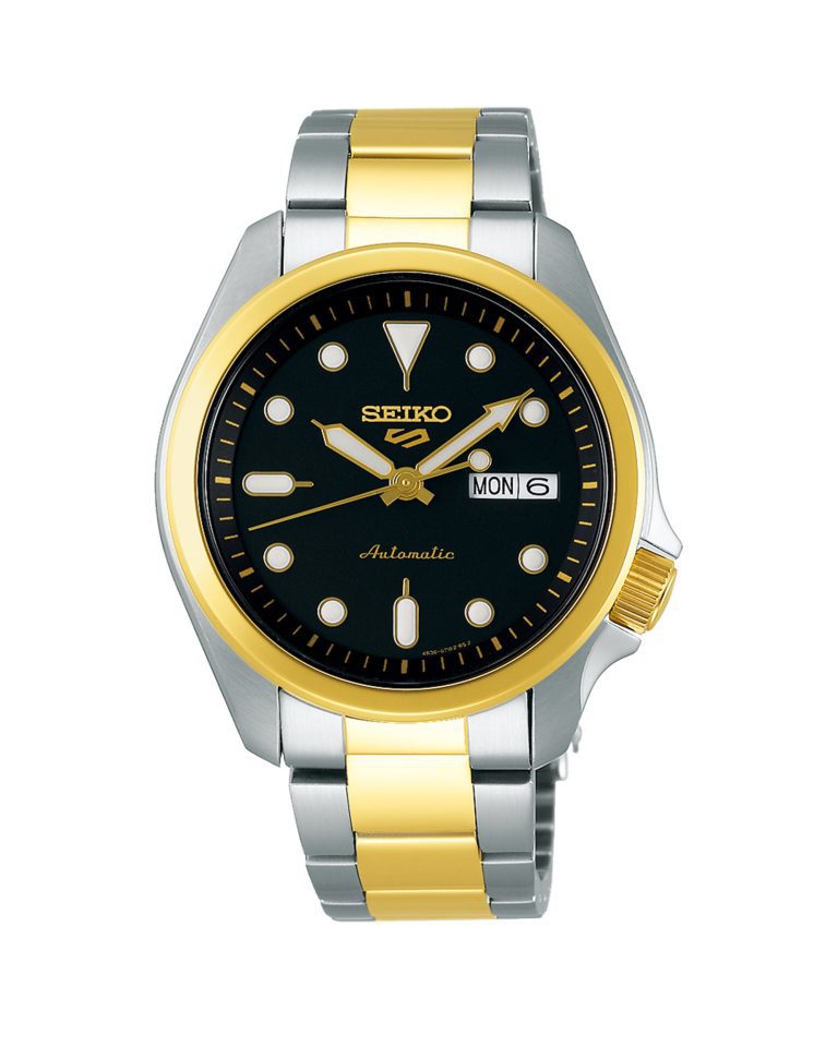 ساعت مچی اتومات مردانه سیکو 5 سیلور و طلایی SEIKO 5 SRPE60K1