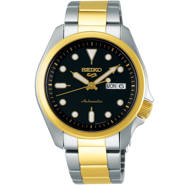 ساعت مچی اتومات مردانه سیکو 5 سیلور و طلایی SEIKO 5 SRPE60K1