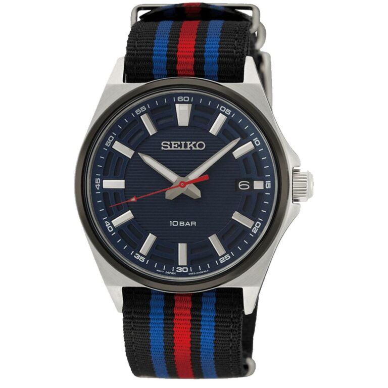 ساعت مچی مردانه سیکو بند برزنتی SEIKO SUR509P1