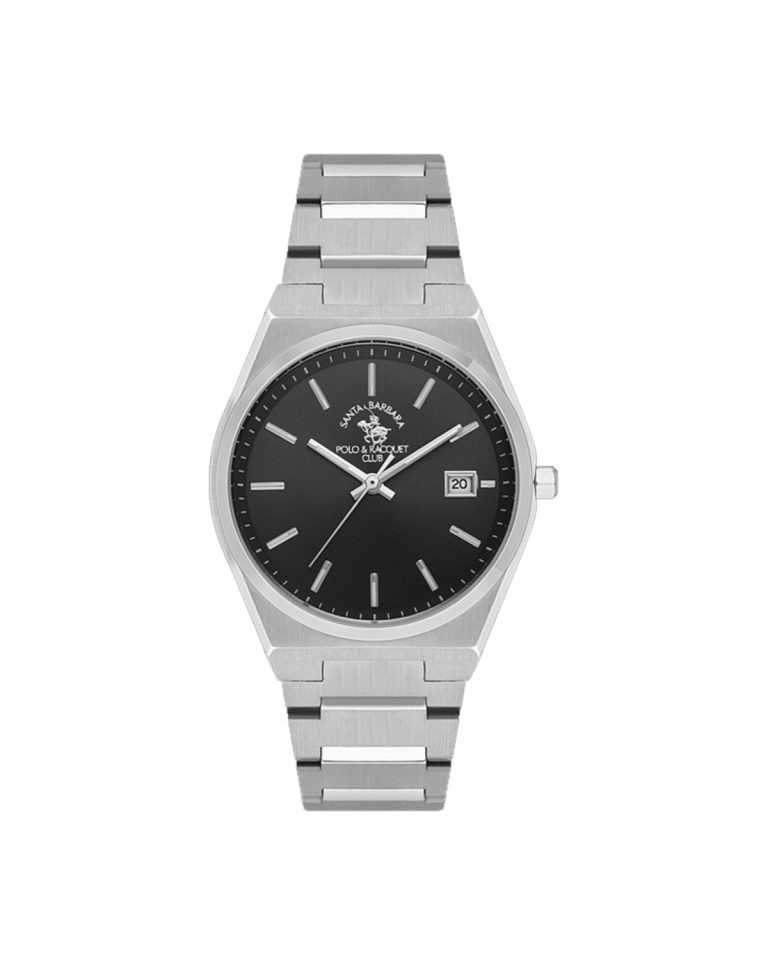 ساعت مچی زنانه پولو سانتا باربارا تک موتوره سیلور مشکی