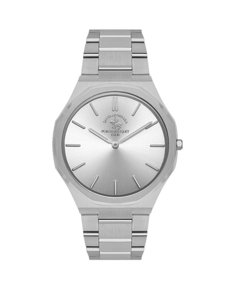 ساعت مچی مردانه پولو سانتا باربارا تمام سیلور تک موتوره