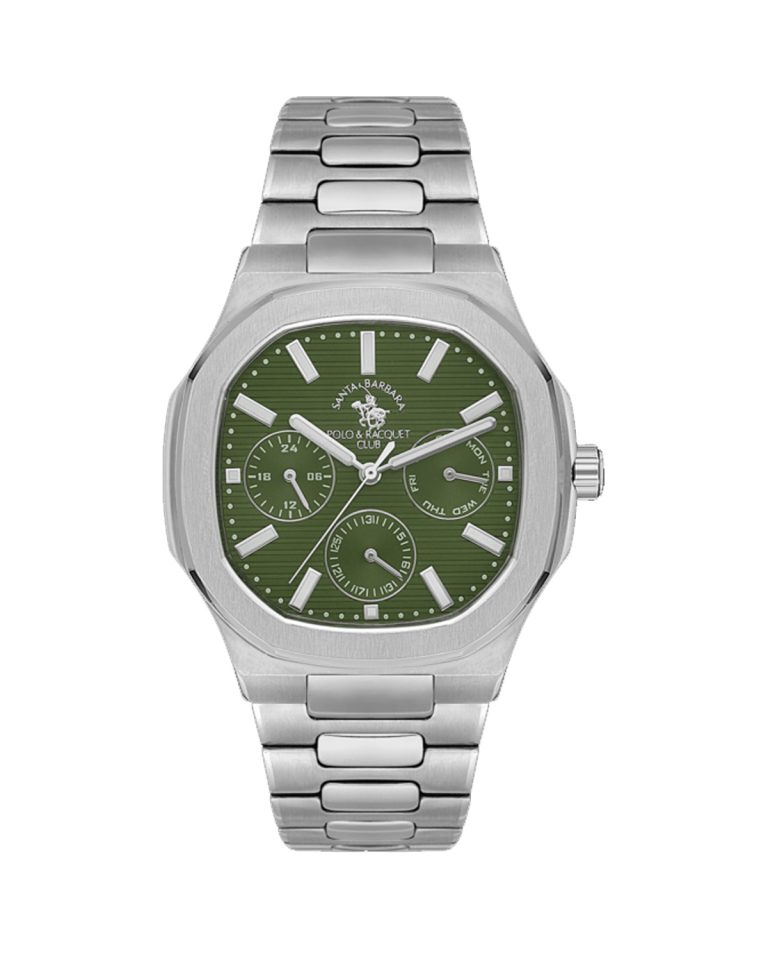 ساعت مچی مردانه پولو سانتا باربارا سه موتوره صفحه سبز