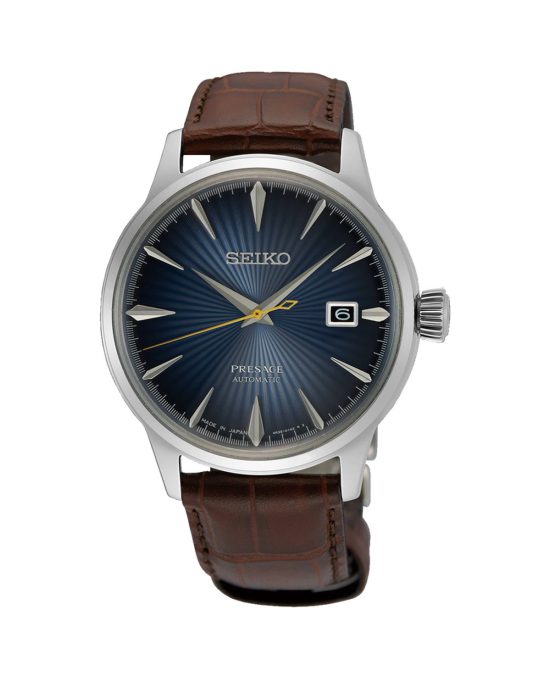 ساعت مچی اتومات مردانه سیکو پرسیج بند چرمی SEIKO PRESAGE SRPK15J1