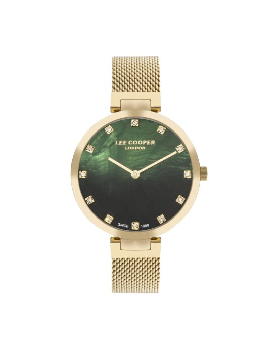 ساعت مچی عقربه ای زنانه لی کوپر صفحه سبز LEE COOPER LC07806.270
