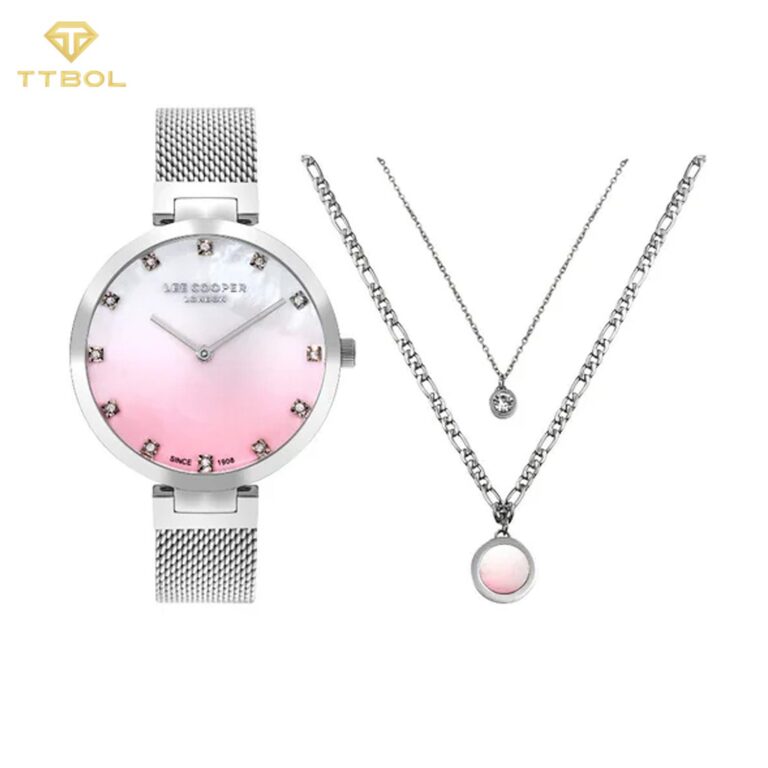 ساعت مچی زنانه لی کوپر به همراه ست گردنبند LEE COOPER LC07806.380