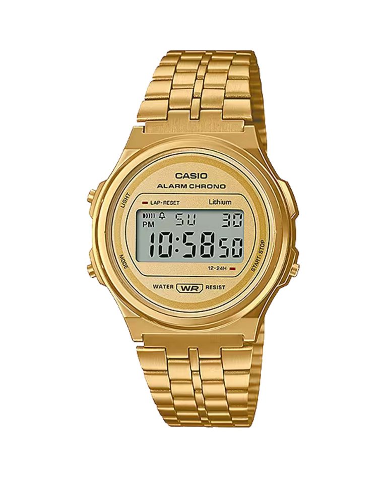 ساعت مچی کاسیو طلایی CASIO A171WEG-9A