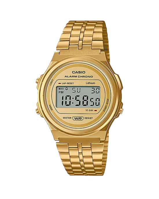 ساعت مچی کاسیو طلایی CASIO A171WEG-9A