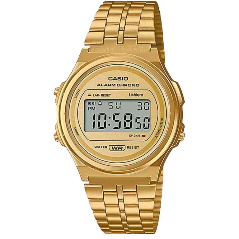 ساعت مچی کاسیو طلایی CASIO A171WEG-9A