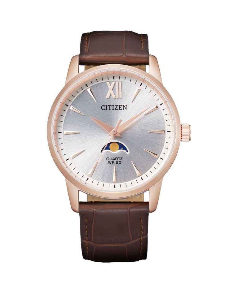 ساعت مچی مردانه سیتیزن بند قهوه ای CITIZEN AK5003-05A