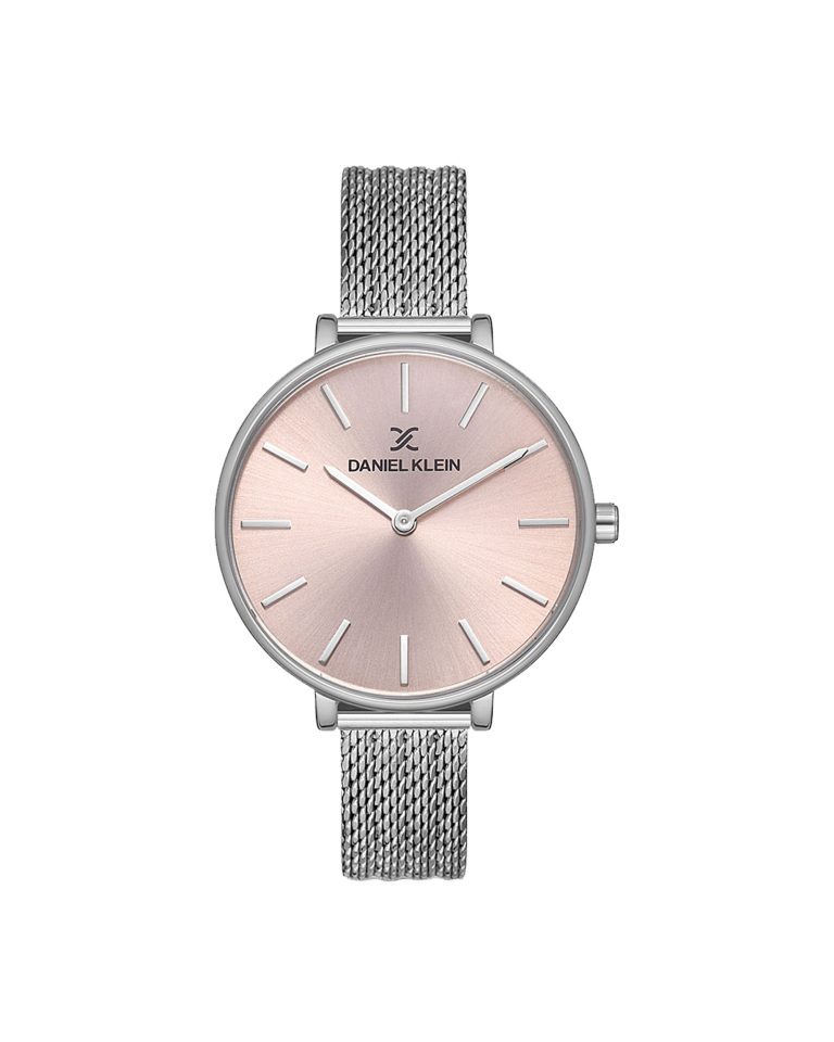 ساعت مچی زنانه دنیل کلین صفحه صورتی DANIEL KLEIN DK.1.13008-6