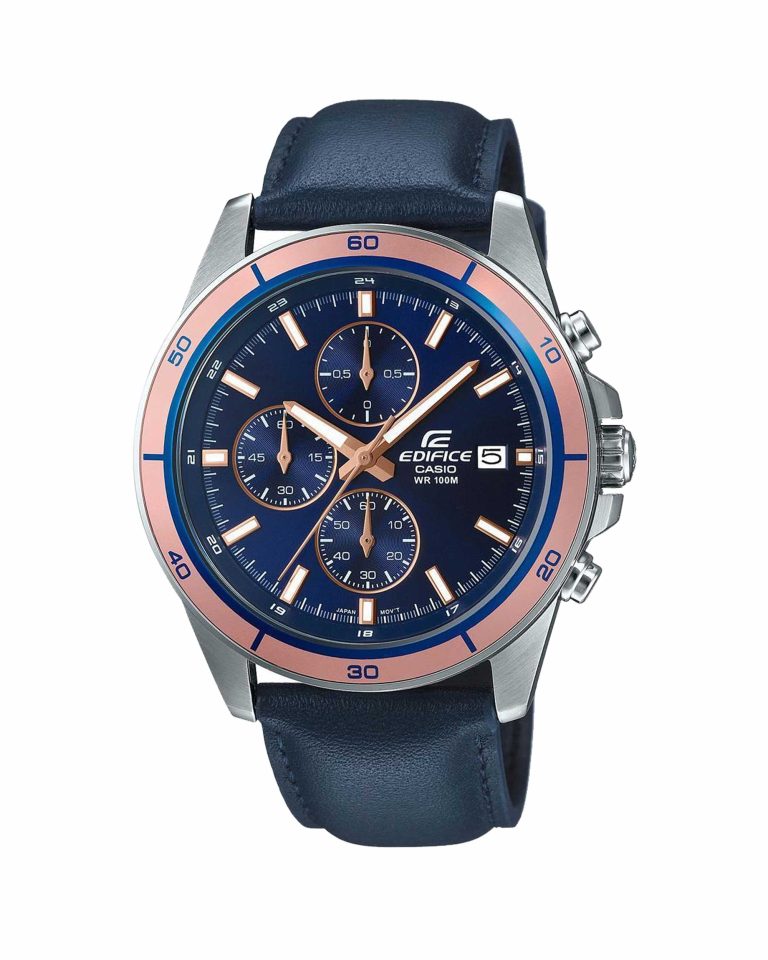 ساعت مچی مردانه کاسیو ادیفایس یند چرمی CASIO EDIFICE EFR-526L-2AV