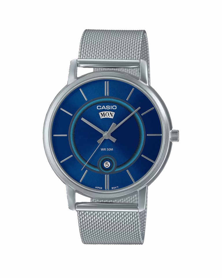 ساعت مچی مردانه کاسیو صفحه سرمه ای CASIO MTP-B120M-2AV