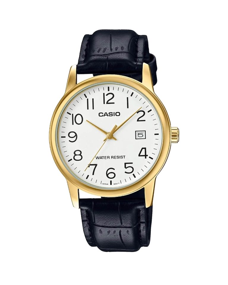 ساعت مچی مردانه کاسیو بند چرمی CASIO MTP-V002GL-7B2