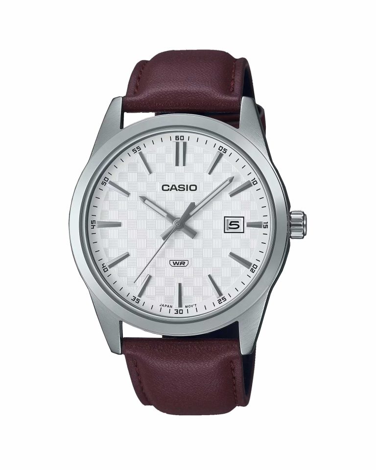 ساعت مچی مردانه کاسیو بند چرم CASIO MTP-VD03L-5A