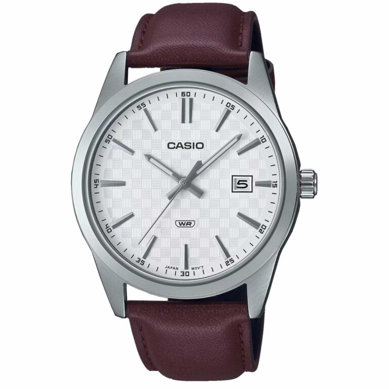 ساعت مچی مردانه کاسیو بند چرم CASIO MTP-VD03L-5A