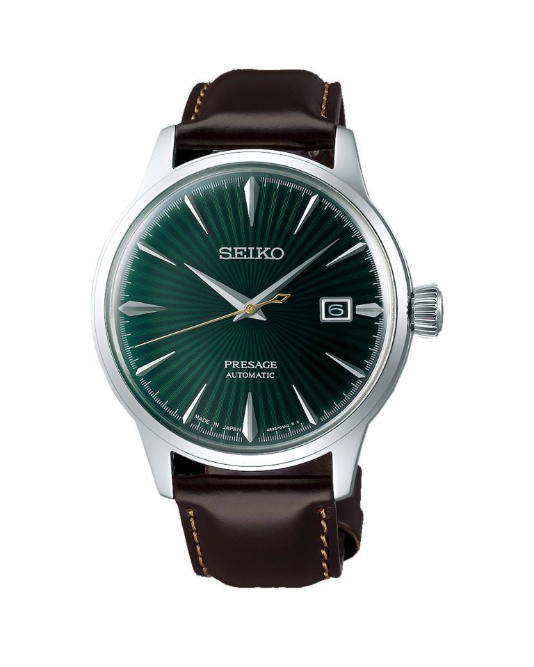 ساعت مچی اتومات مردانه سیکو پرسیج صفحه سبز SEIKO PRESAGE SRPD37J1