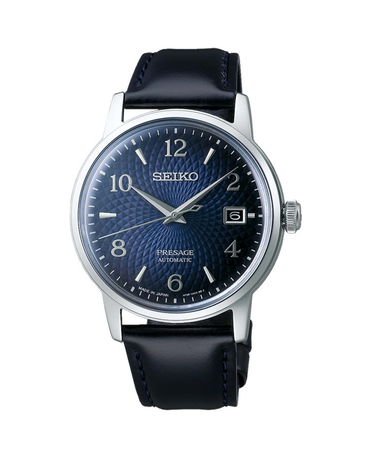 ساعت مچی اتومات مردانه سیکو پرسیجبند سرمه ای SEIKO PRESAGE SRPE43J1