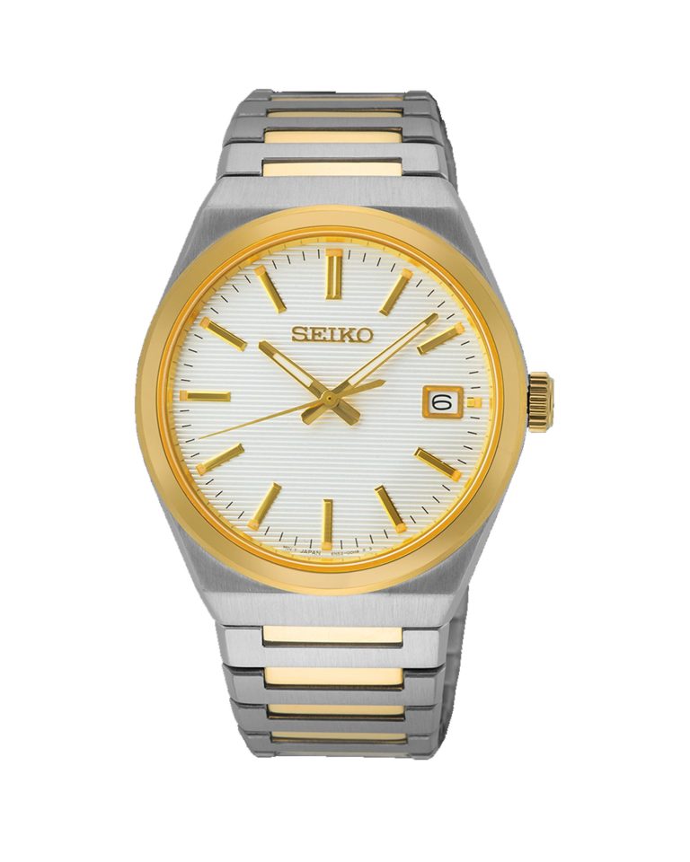 ساعت مچی مردانه سیکو سیلور و طلایی SEIKO SUR558P1