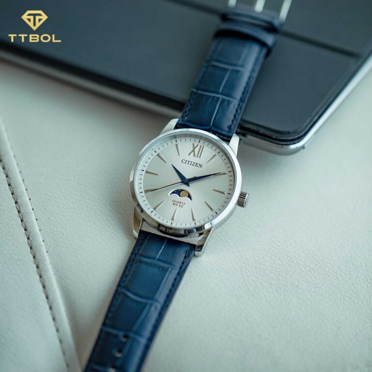 ساعت مچی مردانه سیتیزن بند سرمه ای CITIZEN AK5000-03A