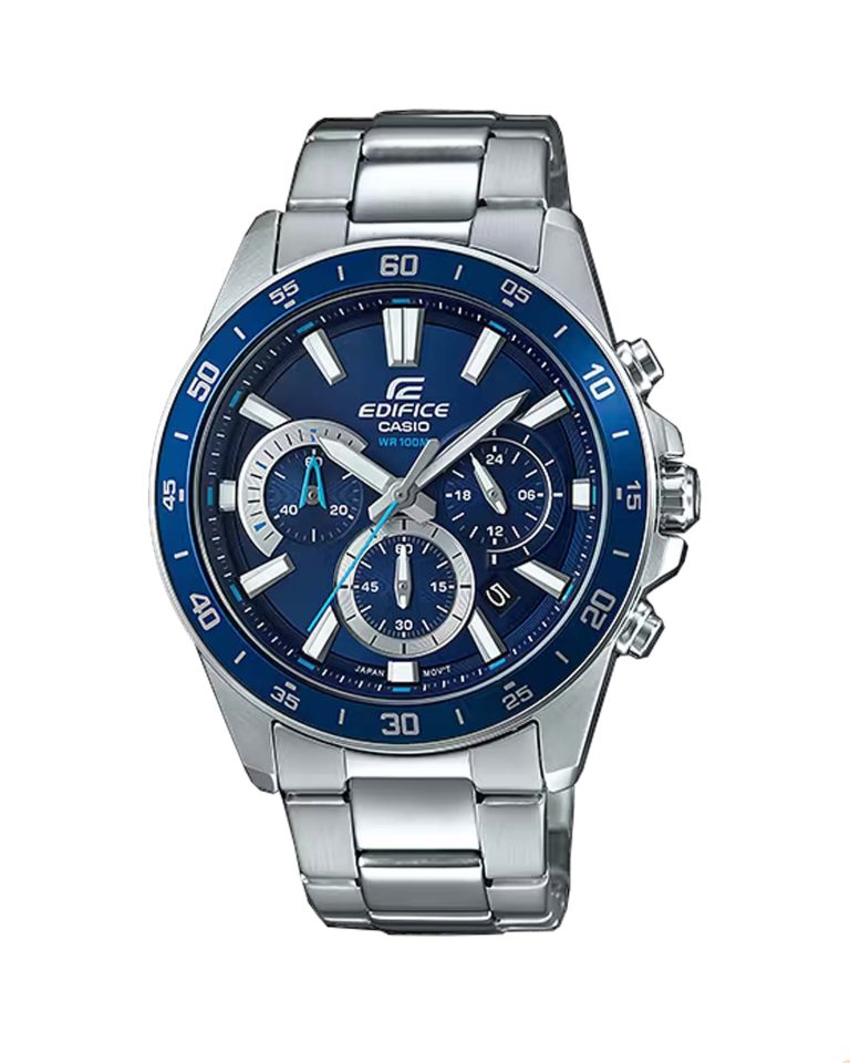 ساعت مچی مردانه کاسیو ادیفایس صفحه سرمه ای CASIO EDIFICE EFV-570D-2AV