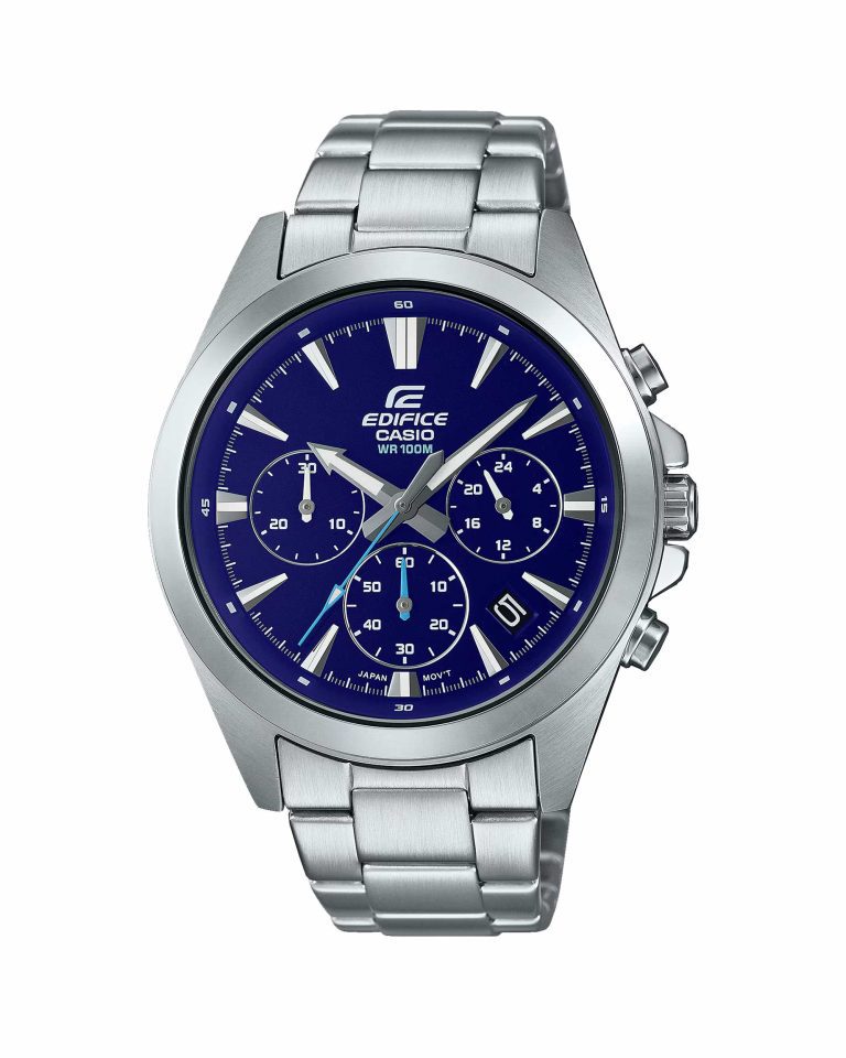 ساعت مچی مردانه کاسیو ادیفایس صفحه سرمه ای CASIO EDIFICE EFV-630D-2AV