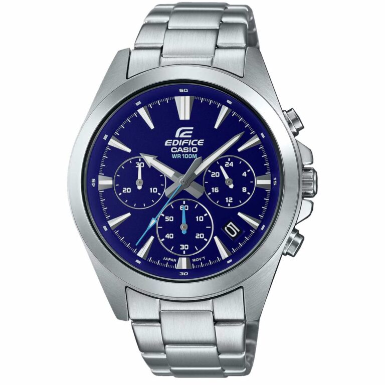 ساعت مچی مردانه کاسیو ادیفایس صفحه سرمه ای CASIO EDIFICE EFV-630D-2AV